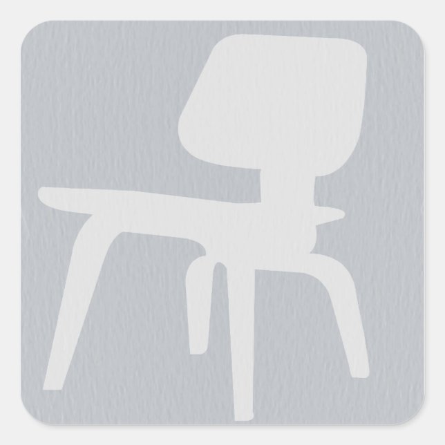 Sticker Carré Chaise Eames Plywood (Devant)