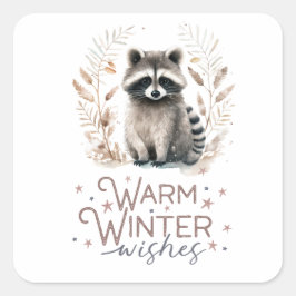 Sticker Carré Chaleureux désir d'hiver