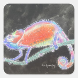 Sticker Carré Chameleon Inverse