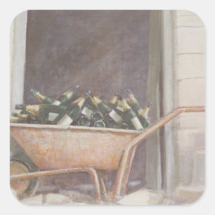 Sticker Carré Champagne Wheelbarrow 1985