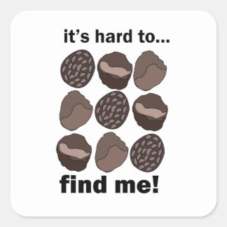 Sticker Carré Champignon Fungus Truffe C'est Difficile De Me Tro