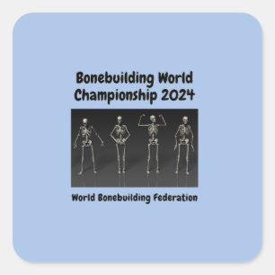 Sticker Carré Championnat du monde de Bonebuilding 2024