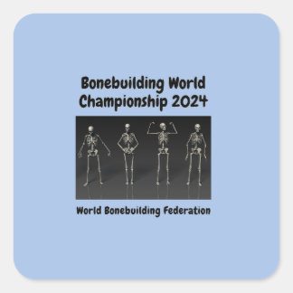 Sticker Carré Championnat du monde de Bonebuilding 2024