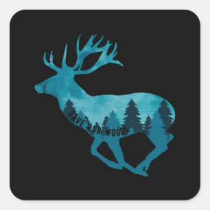 Sticker Carré Changement climatique Protection De l'environnemen