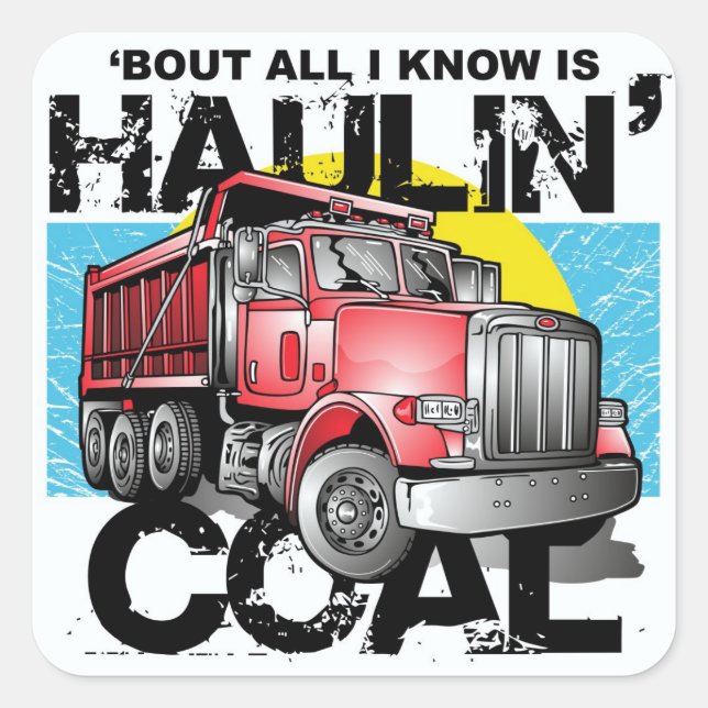 STICKER CARRÉ CHARBON D'HAULIN (Devant)