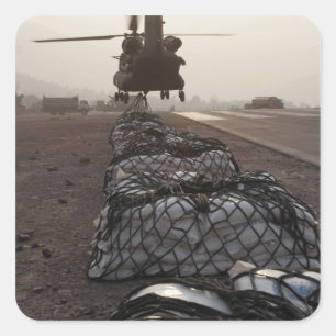 Sticker Carré Charges de bride d'attache de marines