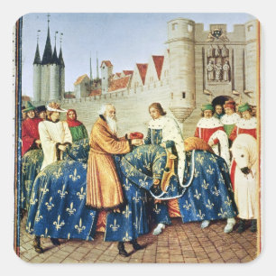 Sticker Carré Charles V recevant l'empereur Charles IV