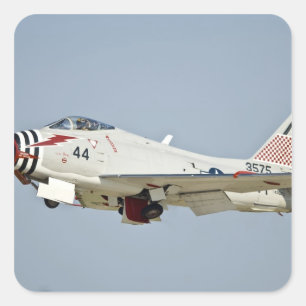 Sticker Carré Chasseur à réaction North American Naval FJ2 Fury