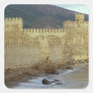 Sticker Carré Château, construit par les Croisés