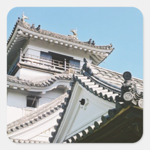 Sticker Carré Château de Kochi : Japon