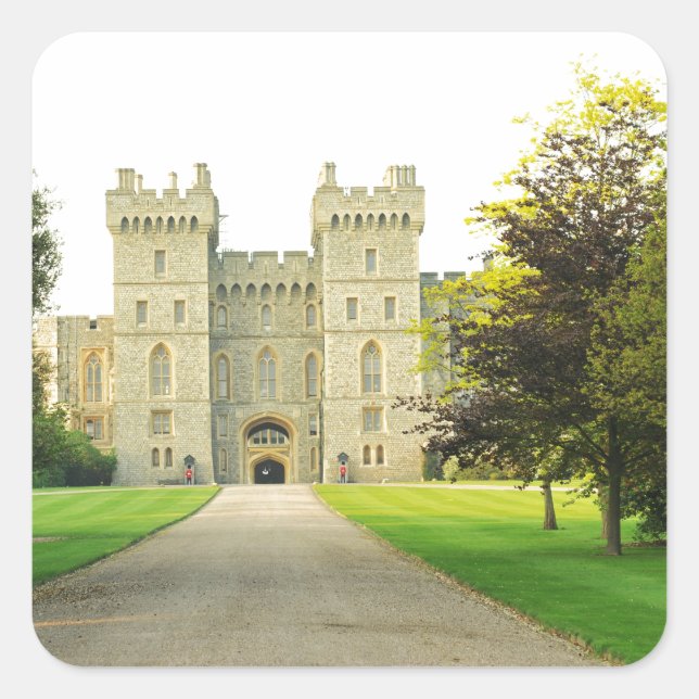 Sticker Carré Château de Windsor (Devant)
