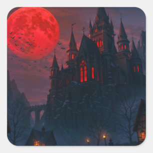 Sticker Carré Château du Sang du Vampire