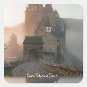 Sticker Carré Château il était une fois rêveur d'imaginaire