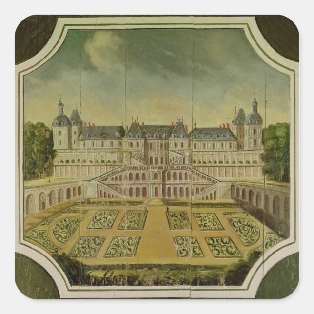 Sticker Carré Château Saint-Germain-en-Laye (Devant)