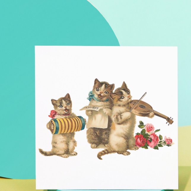 Sticker Carré Chats musicaux (Créateur téléchargé)