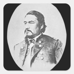 Sticker Carré Chef et Feder d'Ely Samuel Parker (1828-95)