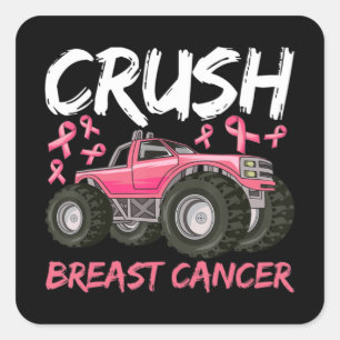 Sticker Carré chemise de sensibilisation au cancer du sein pour 