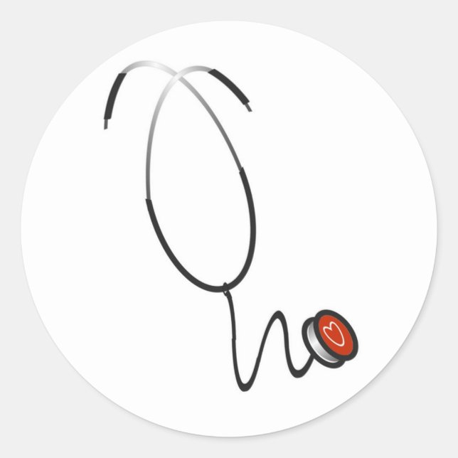 Sticker Carré Chemises et cadeaux Stethoscope (Devant)