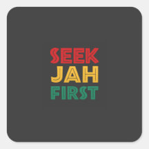 Cherchez d'abord Jah Rastafarien Reggae Rasta Coul