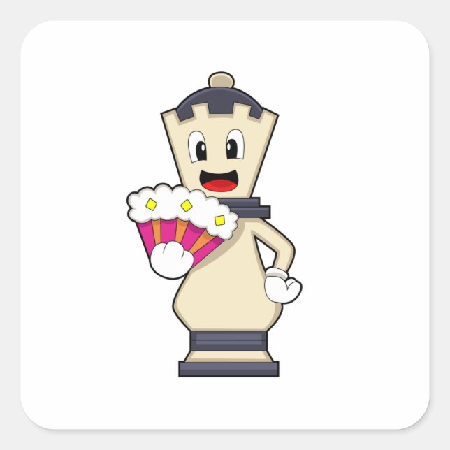 Sticker Carré Chess piece Queen à Chess.PNG (Devant)