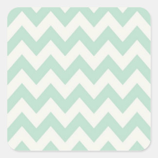 Sticker Carré Chevron vert clair