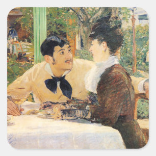 Sticker Carré Chez Edouard Manet du père Lathuille