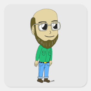 Sticker Carré chibi