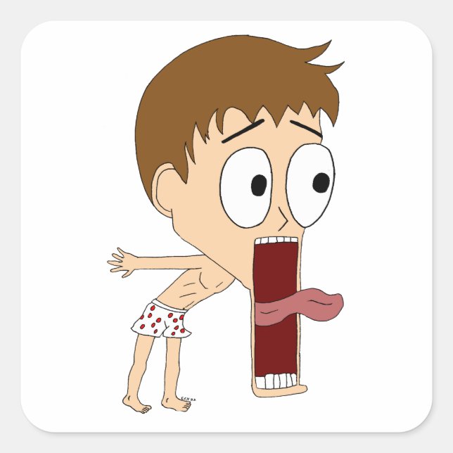 Sticker Carré chibi (Devant)