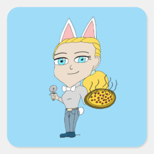 Sticker Carré chibi