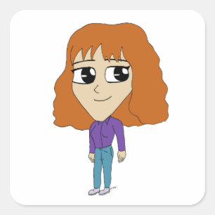 Sticker Carré chibi