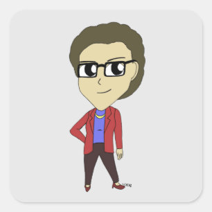 Sticker Carré chibi