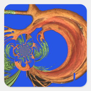 Sticker Carré Chic Round Hakuna Matata Navy Blue Collection