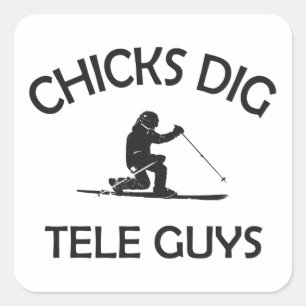 Sticker Carré Chicks Creg Tele Guys