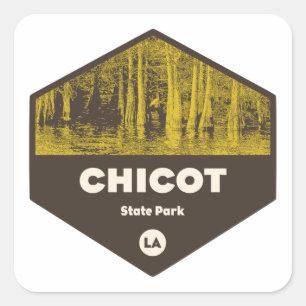 Sticker Carré Chicot State Park Louisiane