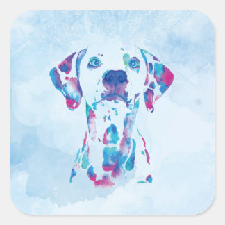 Sticker Carré Chien
