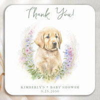 Chien Chien Chien Moderne Baby shower mou Merci