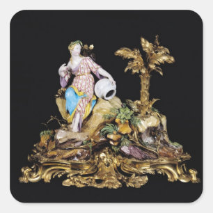 Sticker Carré Chiffre de Vincennes d'une naïade