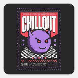 Sticker Carré Chillout Strewear
