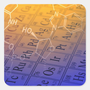 Sticker Carré Chimie