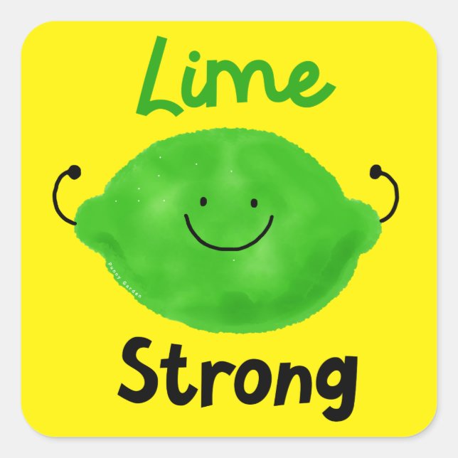 Sticker Carré Chimie positive - Chimie forte (Devant)