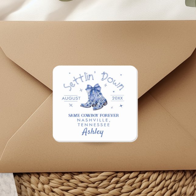 Sticker Carré Chinoiserie Fête de Fiançailles de Fille (Créateur téléchargé)