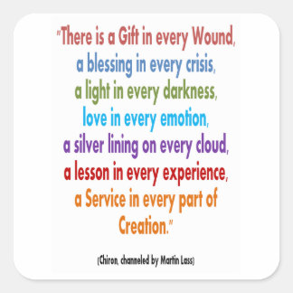 Sticker Carré CHIRON Chennel : Wisdom Words Keep at your DESK