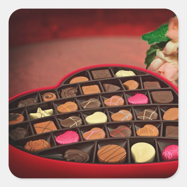 Sticker Carré Chocolat  (Devant)
