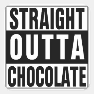 Sticker Carré Chocolat chaud