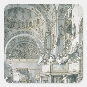 Sticker Carré Choir chantant à la basilique Saint-Marc,