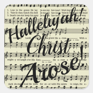 Sticker Carré Christ Arose