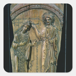 Sticker Carré Christ Crowning l'empereur Constantin VII