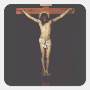 Sticker Carré Christ crucifié par Diego Velazquez