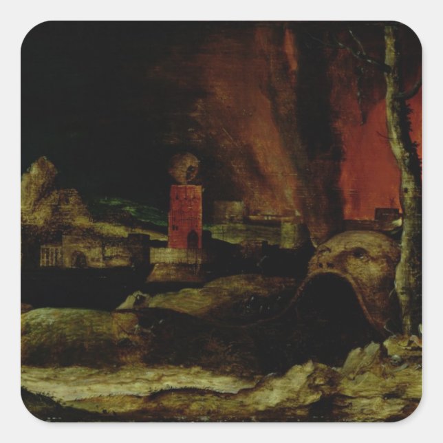 Sticker Carré Christ dans Limbo 2 (Devant)