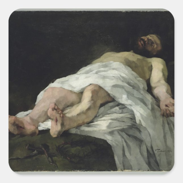 Sticker Carré Christ descendu de la Croix, 1874 (Devant)